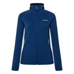 Damska kurtka z kapturem Berghaus Kinetic Powerstretch. Niebieskie kurtki Berghaus, s, bez wzorów, z elastanu, z kapturem. Za 704.00 zł.