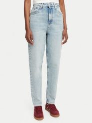 Tommy Jeans Jeansy DW0DW23089 Niebieski jasny Mom Fit. Niebieskie jeansy Tommy Jeans, bez wzorów, z bawełny. Za 449.99 zł.