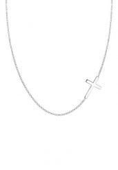 Elli Damski krzyż wisior Religia Basic w pozłacanym srebrze 925 Sterling Silver Naszyjniki 1 ct. Szare naszyjniki Elli, z materiału, pozłacane. Za 248.99 zł.