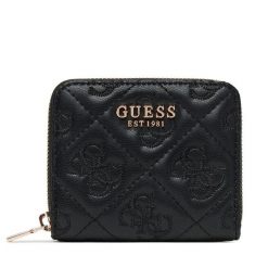Mały Portfel Damski Guess. Czarne portfele Guess, z aplikacjami. Za 219.99 zł.