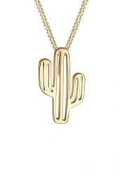 Elli Damski Kaktus Pustynia Boho w srebrze próby 925 Sterling Silver Naszyjniki 1 ct. Szare naszyjniki Elli, z materiału, srebrne. Za 188.99 zł.