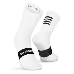 Skarpetki rowerowe unisex S1 Black Kapelmuur. Białe skarpetki SIROKO, bez wzorów, z elastanu. Za 54.40 zł.