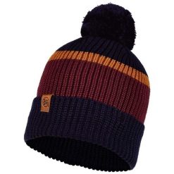 Czapka BUFF KNITTED HAT ELON. Niebieskie czapki zimowe Buff, bez wzorów, sportowe. W wyprzedaży za 65.94 zł.