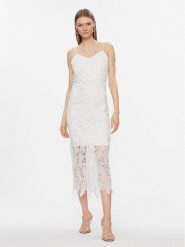 YAS Sukienka koktajlowa Toni 26032058 Biały Regular Fit. Białe sukienki YAS, s, bez wzorów, z syntetyku, wizytowe, bez kołnierzyka, bez ramiączek. Za 359.99 zł.