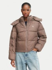 Calvin Klein Jeans Kurtka puchowa Essential LV047H500G Brązowy Relaxed Fit. Brązowe kurtki Calvin Klein Jeans, xs, bez wzorów, z jeansu, bez kaptura. Za 949.99 zł.