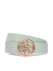 Guess Pasek Damski BW9319 P6135 Beżowy. Brązowe paski Guess, z aplikacjami, ze skóry. Za 239.99 zł.