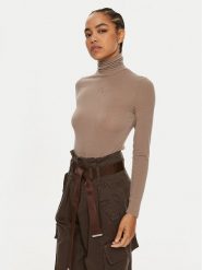 Pinko Golf Abdaly 102067 A24I Szary Regular Fit. Szare swetry Pinko, l, bez wzorów, z wiskozy, bez ramiączek. Za 269.99 zł.