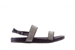 Sandały Bayla-163 17-302 Dark Ocean, Czarny, Skóra naturalna - 36. Niebieskie sandały Bayla, bez wzorów, z materiału, bez obcasa, bez zapięcia. W wyprzedaży za 44.10 zł.