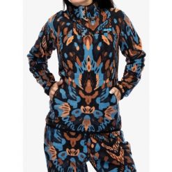 Bluza polarowa damska Kavu Cavanaugh. Niebieskie bluzy bez kaptura KAVU, l, bez wzorów, z polaru, bez kaptura. Za 282.99 zł.