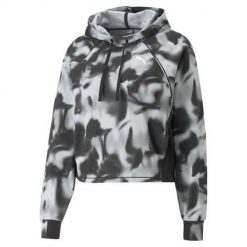 Bluza sportowa damska Puma Modern Sports Aop Hoodie. Szare bluzy z kapturem Puma, m, bez wzorów, z kapturem. Za 399.00 zł.
