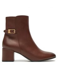 HÖGL Botki Ella 8-134123 Brązowy. Brązowe botki Högl, bez wzorów, ze skóry, bez obcasa, na słupku, bez zapięcia. Za 529.99 zł.