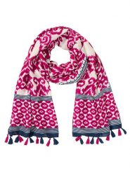 Olsen Szal w kolorze fioletowym rozmiar: onesize. Różowe szaliki i kominy Olsen, bez wzorów, z materiału. Za 52.99 zł.