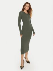 Silvian Heach Sukienka dzianinowa Chikio GPA24081VE Zielony Slim Fit. Zielone sukienki Silvian Heach, xs, bez wzorów, z dzianiny, bez kołnierzyka, bez ramiączek. Za 319.99 zł.