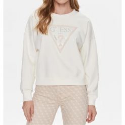 Guess Bluza Damska Biała CN Pony Hair S 70.41 PLN. Białe bluzy bez kaptura Guess, s, z aplikacjami, bez kaptura. Za 284.99 zł.