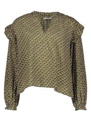 Pepe Jeans Bluzka w kolorze granatowo-żółtym rozmiar: XL. Niebieskie bluzki Pepe Jeans, xl, bez wzorów, z bawełny, bez kołnierzyka, bez ramiączek. Za 95.92 zł.