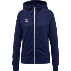 Damska bawełniana bluza z kapturem zapinana na zamek Hummel Move Grid. Niebieskie bluzy Hummel, s, bez wzorów, z bawełny, z kapturem, na fitness i siłownię. Za 280.00 zł.