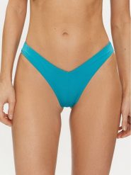 Calvin Klein Swimwear Dół od bikini KW0KW02350 Turkusowy. Niebieskie bikini Calvin Klein Swimwear, bez wzorów, z syntetyku. Za 122.99 zł.