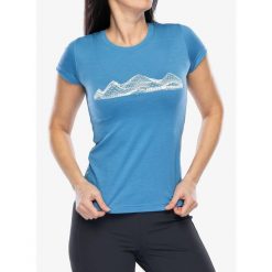 Koszulka merino damska Sensor Merino Active PT Tee S/S. Niebieskie t-shirty sportowe Sensor, s, bez wzorów, bez ramiączek. Za 335.99 zł.