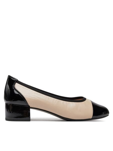 Caprice Czółenka 9-22500-42 Beżowy. Brązowe czółenka Caprice, bez wzorów, ze skóry, bez obcasa, bez zapięcia. Za 216.99 zł.