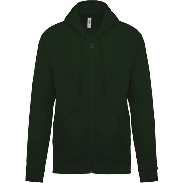 Bluza z kapturem na zamek Kariban Molleton. Czerwone bluzy KARIBAN, l, bez wzorów, z bawełny, z kapturem. Za 157.50 zł.