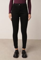 Czarne Dopasowane Jeansy z Bawełną o Kroju Skinny z Wysokim Stanem Chacinta. Czarne jeansy Born2be, l, bez wzorów, z bawełny, casualowe, z podwyższonym stanem. Za 119.99 zł.
