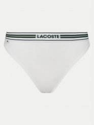 Lacoste Stringi 8F5147 Biały. Białe stringi Lacoste, bez wzorów, z bawełny. Za 69.99 zł.