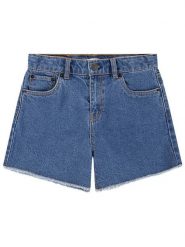 Levi's Kids Szorty dżinsowe w kolorze niebieskim rozmiar: 140. Niebieskie szorty Levi's Kids, z aplikacjami, ze skóry, klasyczne. Za 88.02 zł.