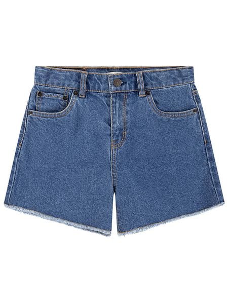 Levi's Kids Szorty dżinsowe w kolorze niebieskim rozmiar: 152. Niebieskie szorty Levi's Kids, z aplikacjami, ze skóry, klasyczne. Za 100.75 zł.