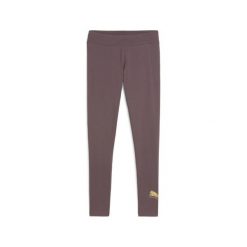 Damskie legginsy ESS METALLIC PUMA. Fioletowe legginsy Puma, bez wzorów, sportowe. Za 129.00 zł.