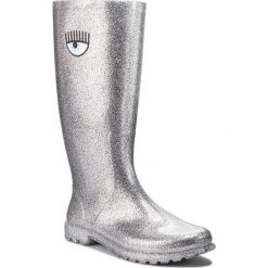 Kalosze CHIARA FERRAGNI - 18AI-CF2180 Silver. Szare kalosze Chiara Ferragni, bez wzorów, z tworzywa sztucznego, bez zapięcia. W wyprzedaży za 479.00 zł.