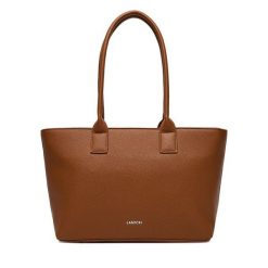 Torebka Lasocki. Brązowe torebki klasyczne Lasocki, bez wzorów, bez dodatków. Za 189.99 zł.