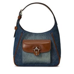 Torebka LAUREN RALPH LAUREN. Niebieskie torebki klasyczne Lauren Ralph Lauren, bez wzorów, klasyczne, bez dodatków. Za 909.99 zł.