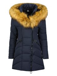 Canadian Peak Parka zimowa "Chayeak" w kolorze granatowym rozmiar: 152. Niebieskie płaszcze Canadian Peak, na zimę, bez wzorów, bez kaptura. Za 233.33 zł.