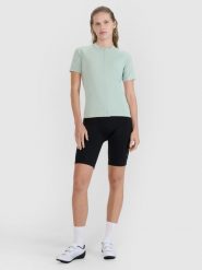 4F Legginsy kolarki rowerowe z żelową wkładką damskie - czarne XS. Czarne legginsy 4f, bez wzorów, z dzianiny, sportowe, długie. W wyprzedaży za 199.99 zł.