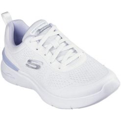 Buty sportowe damskie Skechers Skech air Dynamight. Białe buty sportowe lifestyle Skechers, bez wzorów, sportowe, bez zapięcia. Za 390.00 zł.