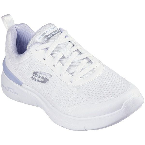 Buty sportowe damskie Skechers Skech air Dynamight. Białe buty sportowe lifestyle Skechers, bez wzorów, sportowe, bez zapięcia. Za 390.00 zł.