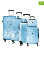 Canadian Peak 5-częściowy zestaw "Sunlighteak" w kolorze błękitnym rozmiar: onesize. Niebieskie walizki Canadian Peak. Za 543.99 zł.