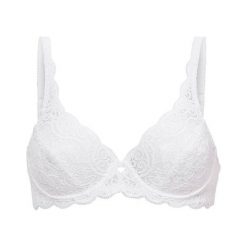 Triumph Biustonosz z fiszbinami Amourette 300 biały female biały 70I. Białe biustonosze sportowe Triumph, z aplikacjami, z koronki. Za 169.00 zł.