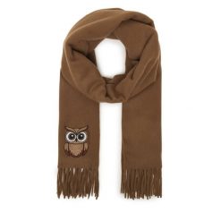 Szalik Weekend Max Mara. Brązowe szaliki i kominy Weekend Max Mara, bez wzorów. Za 909.99 zł.