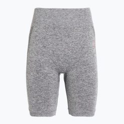 Spodenki treningowe damskie Gymshark Flex Cycling. Szare szorty sportowe Gymshark, bez wzorów, na fitness i siłownię. Za 109.99 zł.