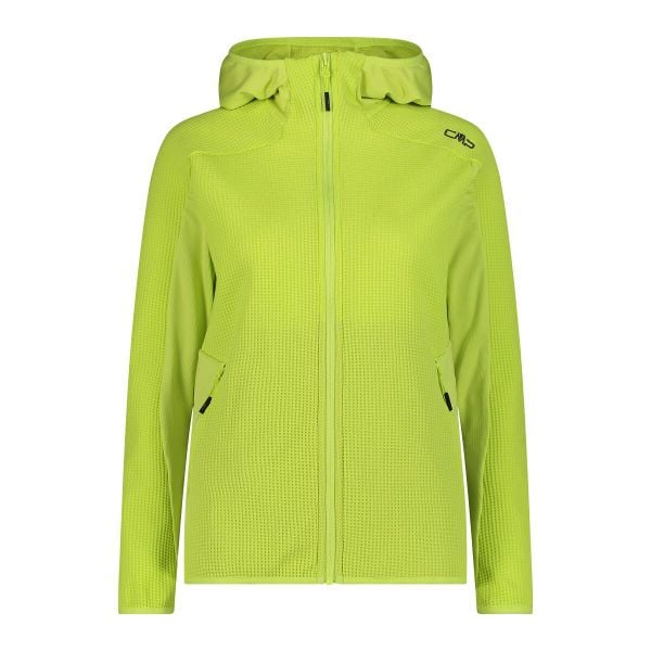 Bluza damska turystyczna CMP 35G6496. Zielone bluzy CMP, l, bez wzorów, bez kaptura, trekkingowe. Za 266.50 zł.