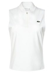 Lacoste Top PF0202 Biały Regular Fit. Białe topy sportowe Lacoste, bez wzorów, z syntetyku, tenisowe. Za 529.99 zł.