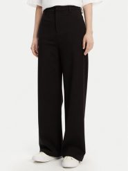 Calvin Klein Jeans Spodnie palazzo J20J225334 Czarny Wide Leg. Czarne spodnie materiałowe Calvin Klein Jeans, bez wzorów, z jeansu. Za 319.99 zł.