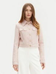 Guess Marynarka W5RN47 WGW82 Różowy Regular Fit. Czerwone marynarki i żakiety Guess, l, z aplikacjami, z syntetyku, bez ramiączek. Za 609.99 zł.