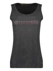 Geographical Norway Top "Jardiniere" w kolorze antracytowym rozmiar: S. Czarne topy Geographical Norway, s, bez wzorów, z bawełny, bez kołnierzyka, bez ramiączek. Za 30.99 zł.