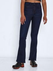 Noisy May Jeansy Sallie 27021552 Granatowy Skinny Fit. Niebieskie jeansy Noisy May, bez wzorów, z bawełny. Za 79.99 zł.