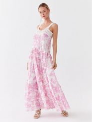 Zadig&Voltaire Sukienka codzienna Recloud WWDR01212 Biały Regular Fit. Białe sukienki Zadig&Voltaire, na co dzień, s, bez wzorów, z bawełny, bez kołnierzyka, bez ramiączek, proste. Za 2,739.00 zł.