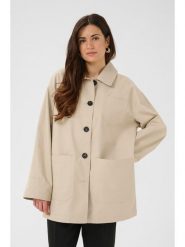 Kaffe Kurtka przejściowa w kolorze beżowym rozmiar: 44. Brązowe kurtki Kaffe, bez wzorów, bez kaptura. Za 304.99 zł.