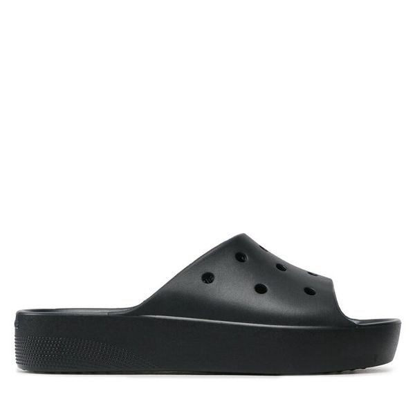 Klapki Crocs. Czarne klapki Crocs, bez wzorów, bez obcasa, bez zapięcia. Za 139.99 zł.