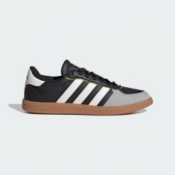 Buty Breaknet Sleek. Białe buty treningowe adidas, bez wzorów, z syntetyku, bez zapięcia. Za 259.99 zł.